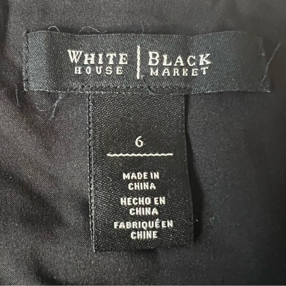 2/$30 White House Black Market Skirt- knee length- black and white geometric - Picture 7 of 12